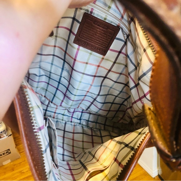 😍*RARE* COACH LARGE BLEEKER FELICIA COGNAC LEATHER HOBO! 😍 - Picture 8 of 16